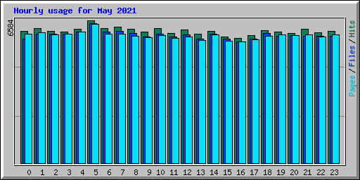 Hourly usage for May 2021